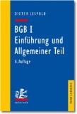 BGB I: Einführung und Allgemeiner Teil