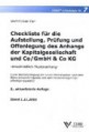 Checkliste 07 für die Aufstellung, Prüfung und Offenlegung des Anhangs der Kapitalgesellschaft und Co/GmbH & Co KG
